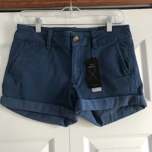 American Eagle Midi Blue Shorts